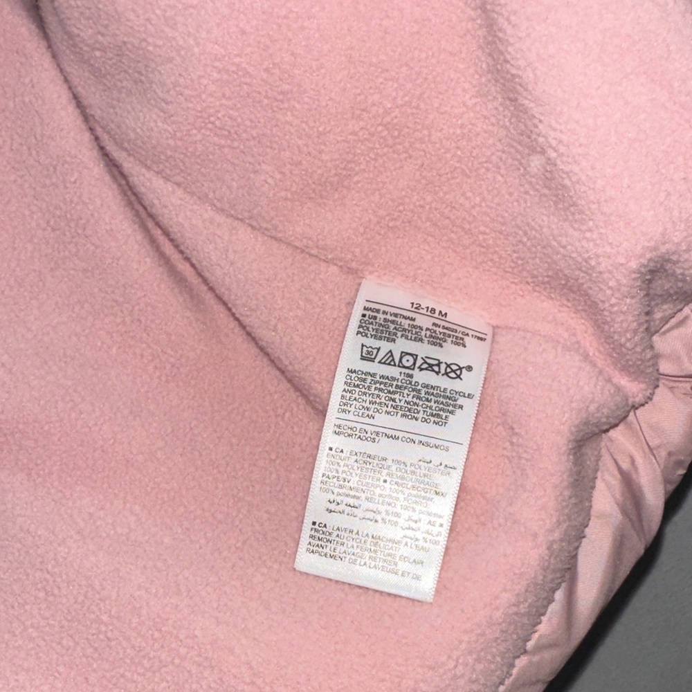 Old Navy Light Pink Kids Puffer Jacket - Picture 14 of 14